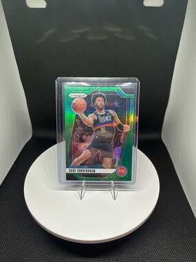 2024-25 Panini Prizm Cade Cunningham #41 Green Prizm Parallel Detroit Pistons